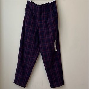 Women’s A New Day Tapered Plaid Ankle Pants Size 14W